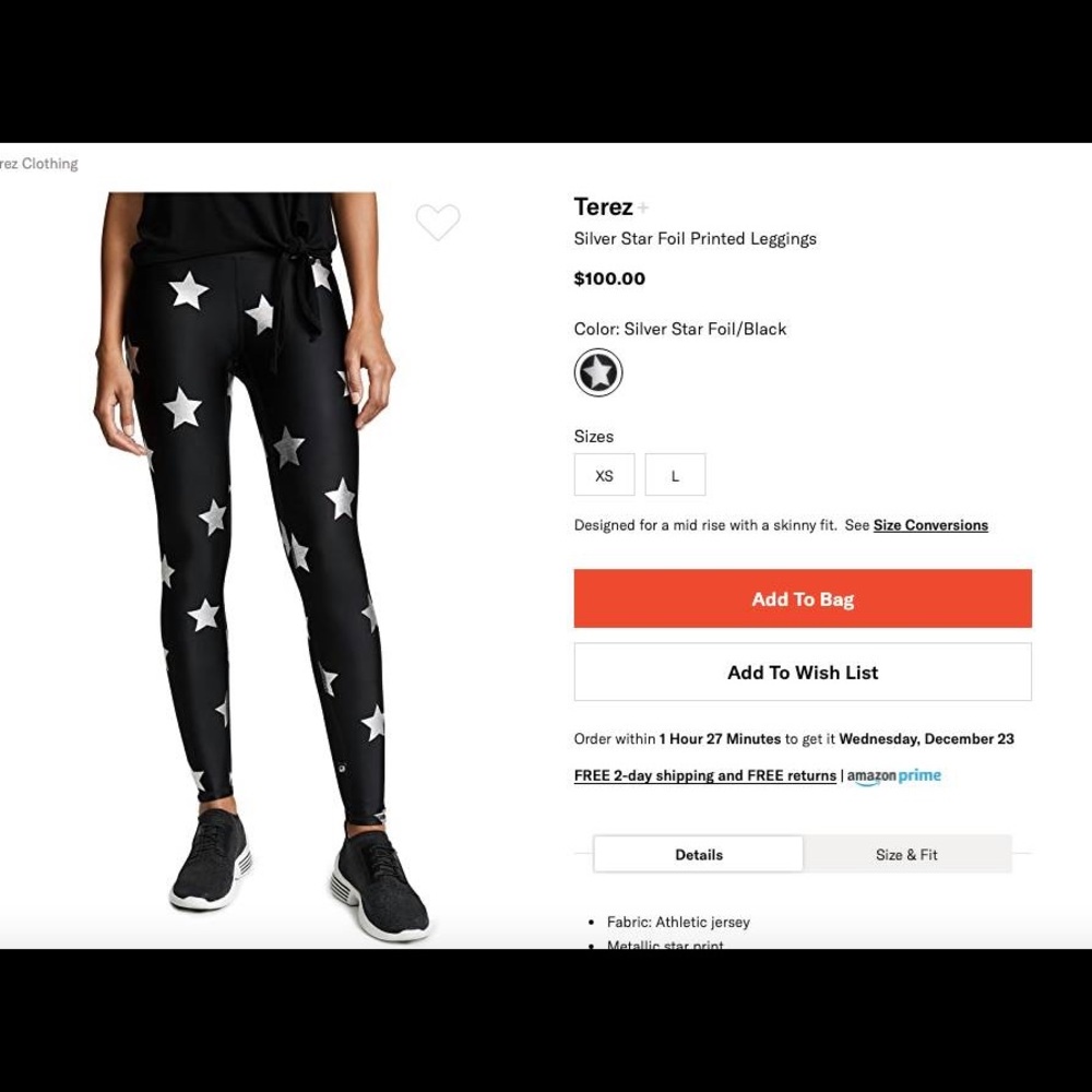 terez star leggings